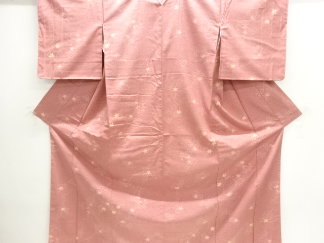 JAPANESE KIMONO / TSUMUGI / MAPLE LEAVES